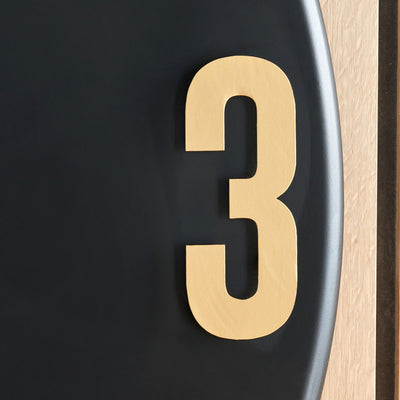 Fulton Black and Gold Retro Wall Clock