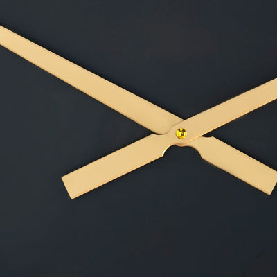 Fulton Black and Gold Retro Wall Clock