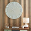 Fulton Grey and Silver Retro Wall Clock