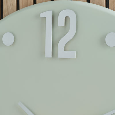 Fulton Grey and Silver Retro Wall Clock