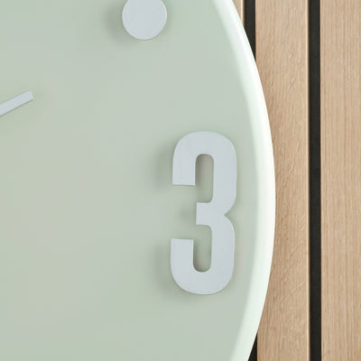 Fulton Grey and Silver Retro Wall Clock
