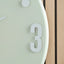 Fulton Grey and Silver Retro Wall Clock
