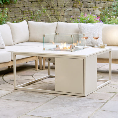 Cosiloft Sandy Beige Square Fire Pit Table