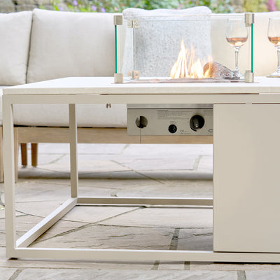 Cosiloft Sandy Beige Square Fire Pit Table