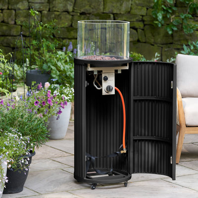 Cosipillar Tube Black Fire Lantern