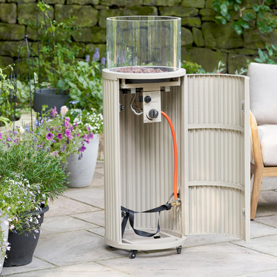Cosipillar Tube Sandy Beige Fire Lantern