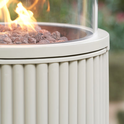 Cosipillar Tube Sandy Beige Fire Lantern