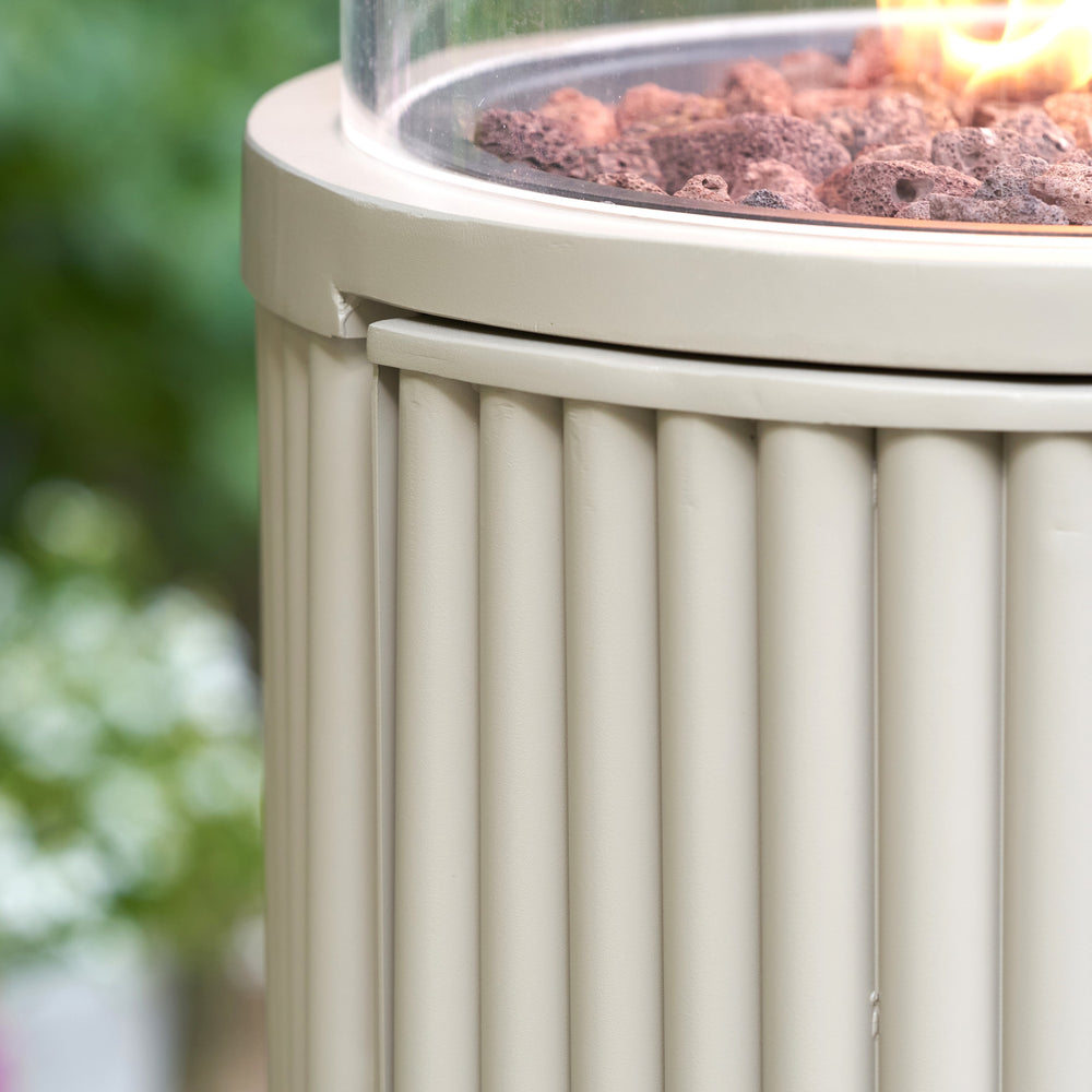 Cosipillar Tube Sandy Beige Fire Lantern