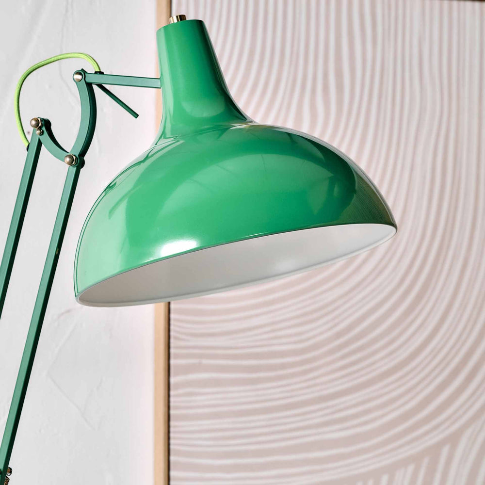 Designers Guild Tortona Emerald Green Task Floor Lamp | Lighting