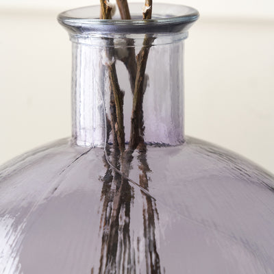 Diego Lilac Round Recycled Glass Vase