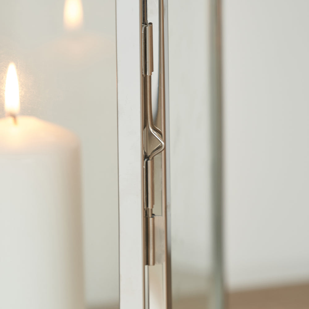 Miley Silver Medium Lantern