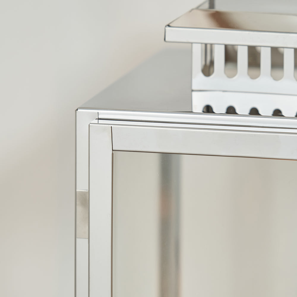 Miley Silver Medium Lantern