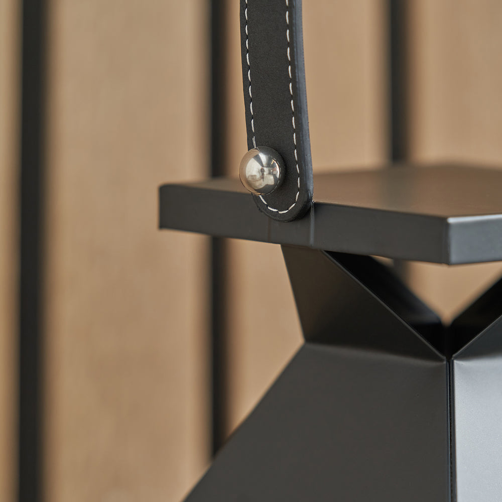 Ernsley Black Medium Tall Lantern