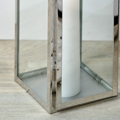 Ernsley Silver Large Tall Lantern