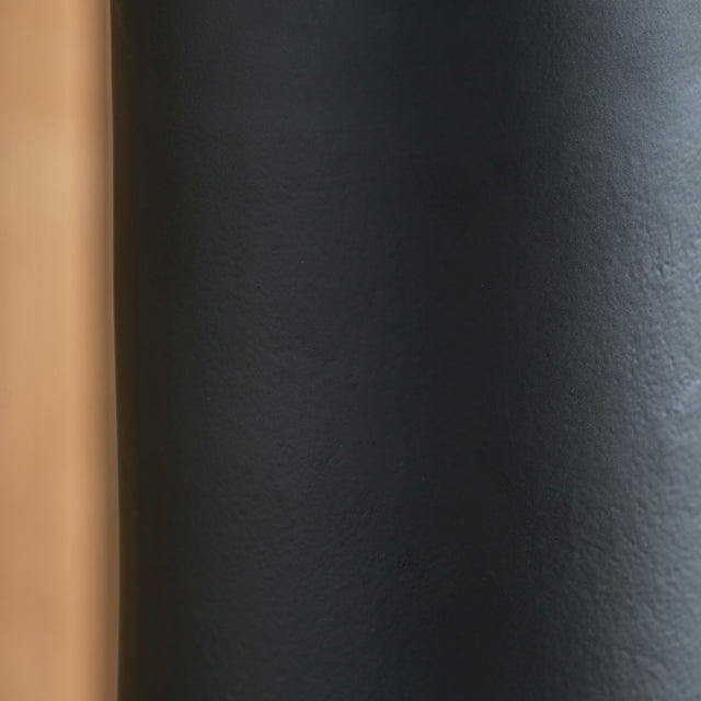 Bennett Matt Black Pillar Candle Holder Large