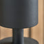 Bennett Matt Black Pillar Candle Holder Large