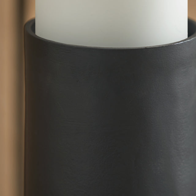 Bennett Matt Black Pillar Candle Holder