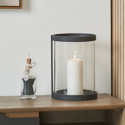 Cohen Black Ribbed Large Hurricane