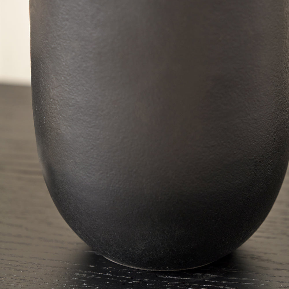 Anton Black Bullet Vase Tall