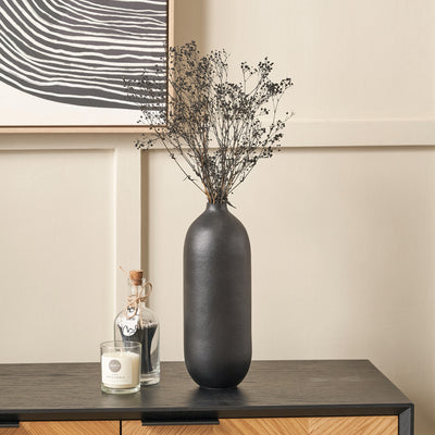 Anton Black Bullet Vase