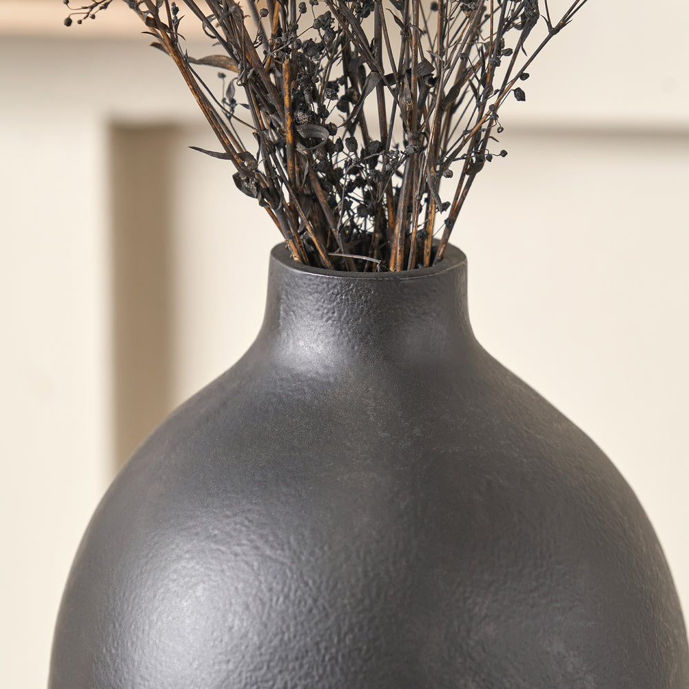 Anton Black Bullet Vase