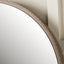 Sonia Natural Oak Textured Edge Round Wall Mirror