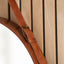 Otto Vintage Brown Leather Frame Round Wall Mirror