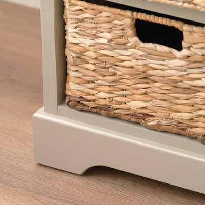 Hartland Pine Wood and Banana Leaf Living Room Furniture Set