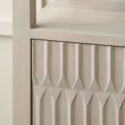 Pai Light Grey Mango Wood Shelf and Storage Unit