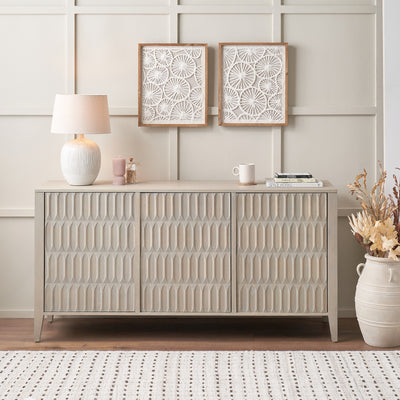 Pai Light Grey Mango Wood Sideboard