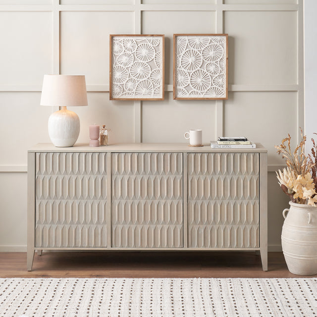 Pai Light Grey Mango Wood Sideboard