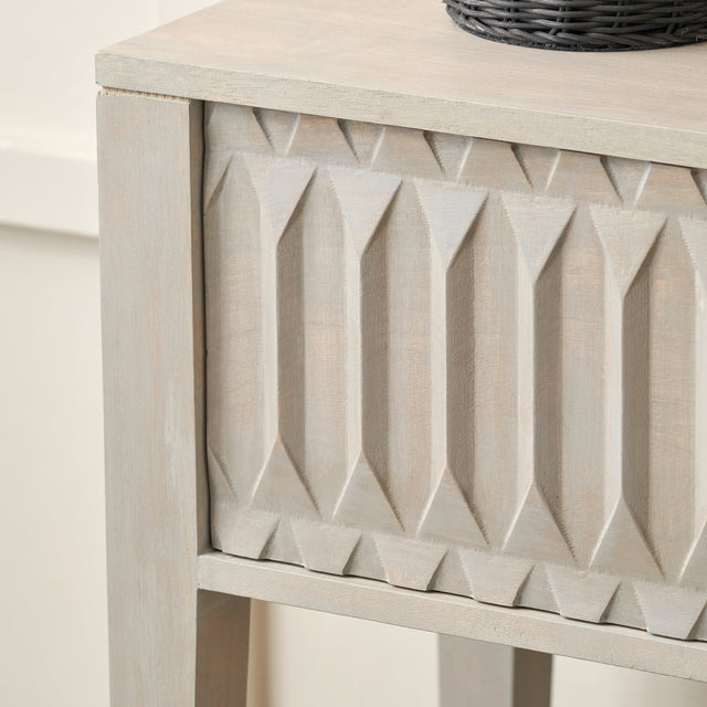 Pai Light Grey Mango Wood Console Table