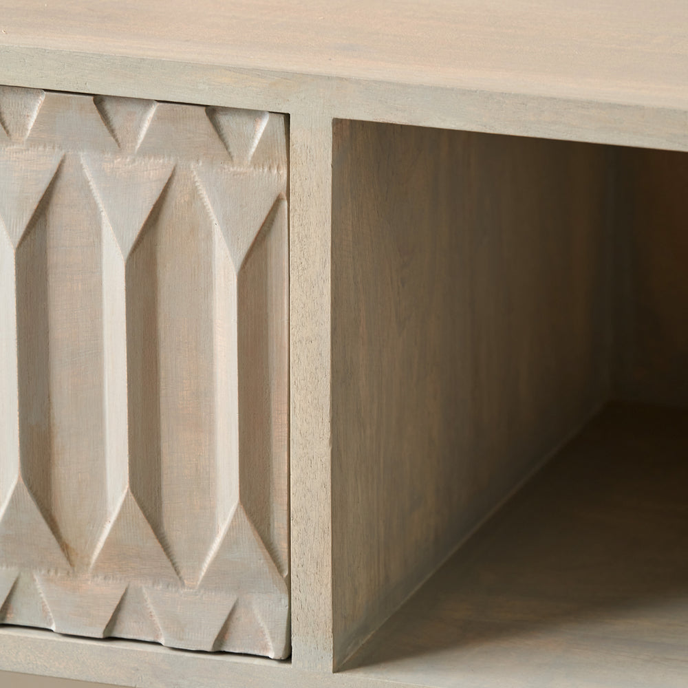 Pai Light Grey Mango Wood Console Table