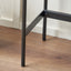 Rhylie Black and Natural Chevron Oak Wood Console Table