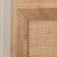 Hendrix Natural Rattan 1 Door Bedside Table Set of 2
