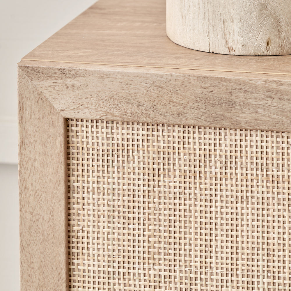 Hendrix Natural Rattan 2 Door Cabinet