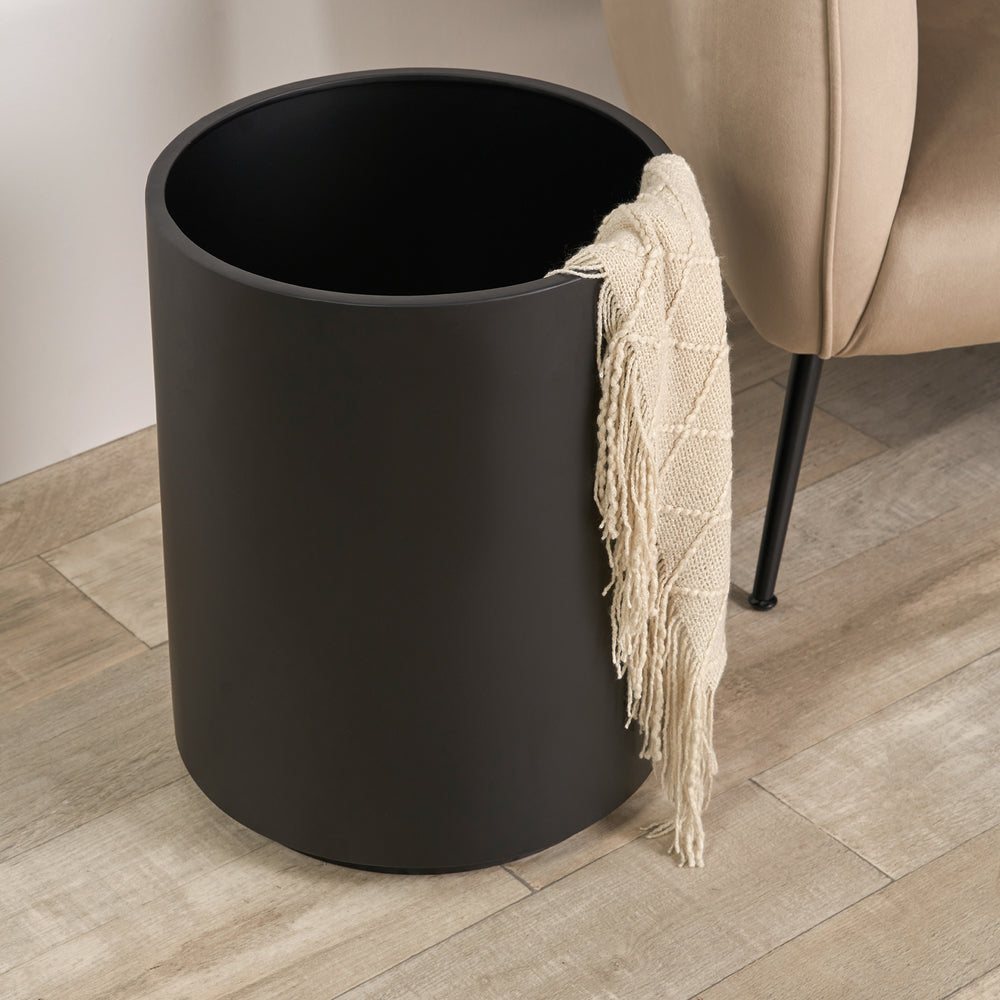Reed Natural Marble Effect Storage Side Table