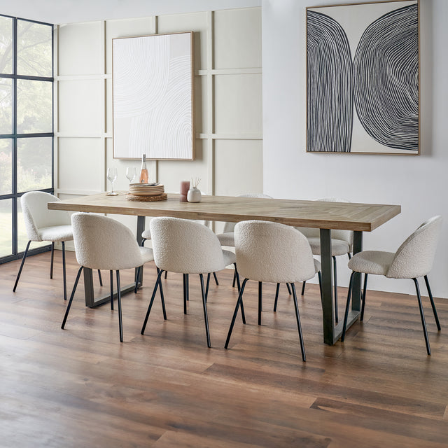Renzo Large Acacia Wood Dining Table