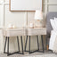 Newark Grey Oak Veneer Bedside Table Set Of 2