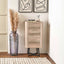 Newark Grey Oak Veneer Tall Boy