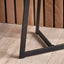 Newark Black Ash Veneer Bedside Table Set Of 2