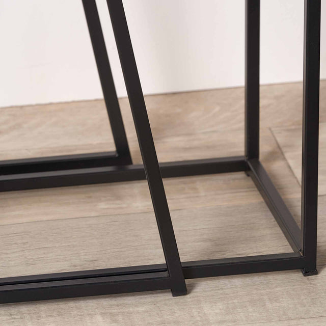 Moka Black Side Tables S/2