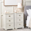 Stockton Linen Wood 3 Drawer Bedside Table Set Of 2