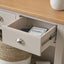 Stanton Oak and Parchment Wood Console Table