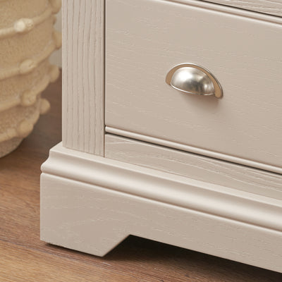 Stanton Oak and Parchment Wood 7 Drawer Unit