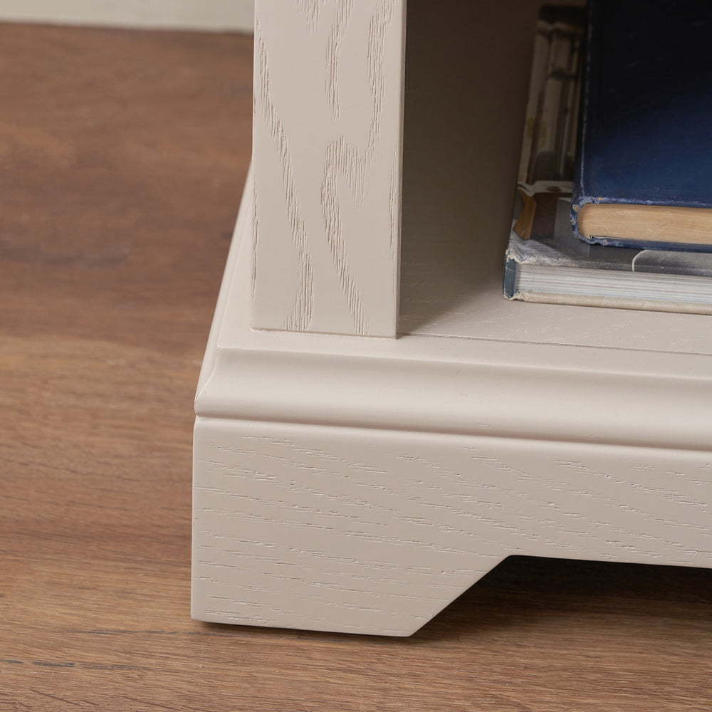 Stanton Oak and Parchment Wood Bedside Table Set Of 2