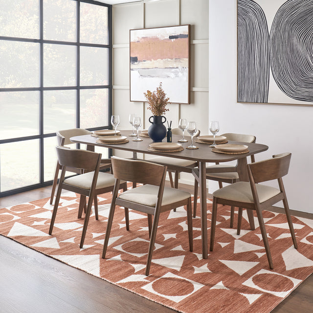 Meava Dark Ash Dining Table