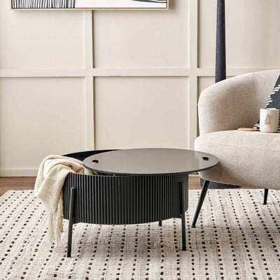 Campbell Black Storage Coffee Table