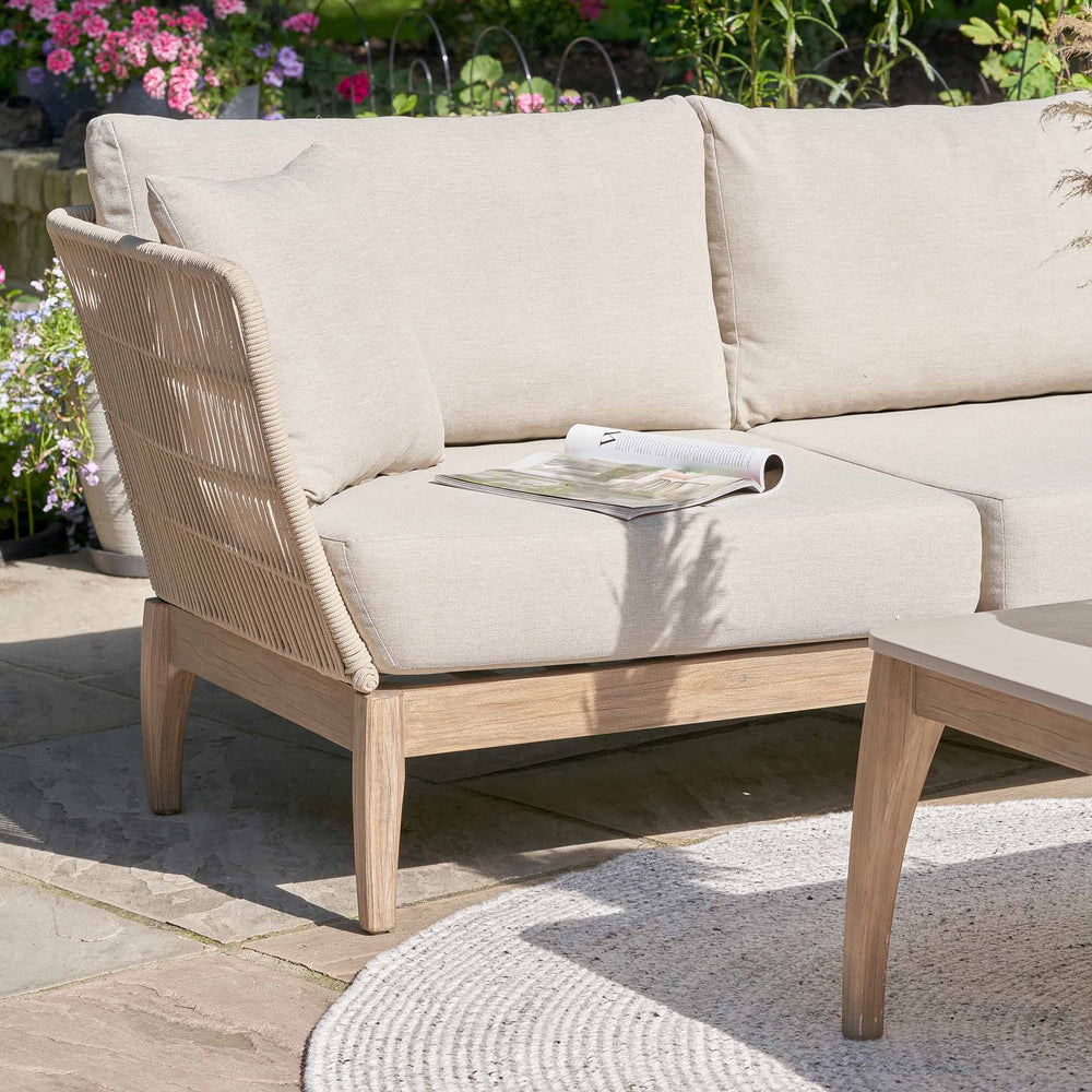 Milos Woven Outdoor Corner Seating Set