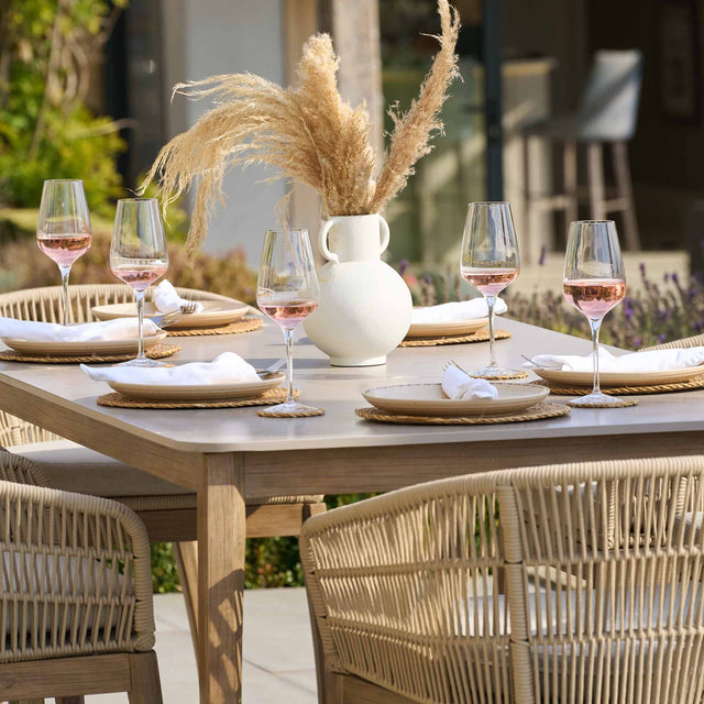 Milos Woven Outdoor Dining Set Seating Set